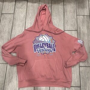 Pink and blue Volleyball Festival hoodie #volleyball #sportswear